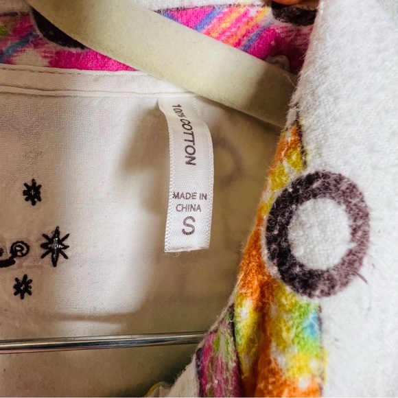 P.J.Salvage flannel Pajama Set Vintage Busses - Picture 4 of 8